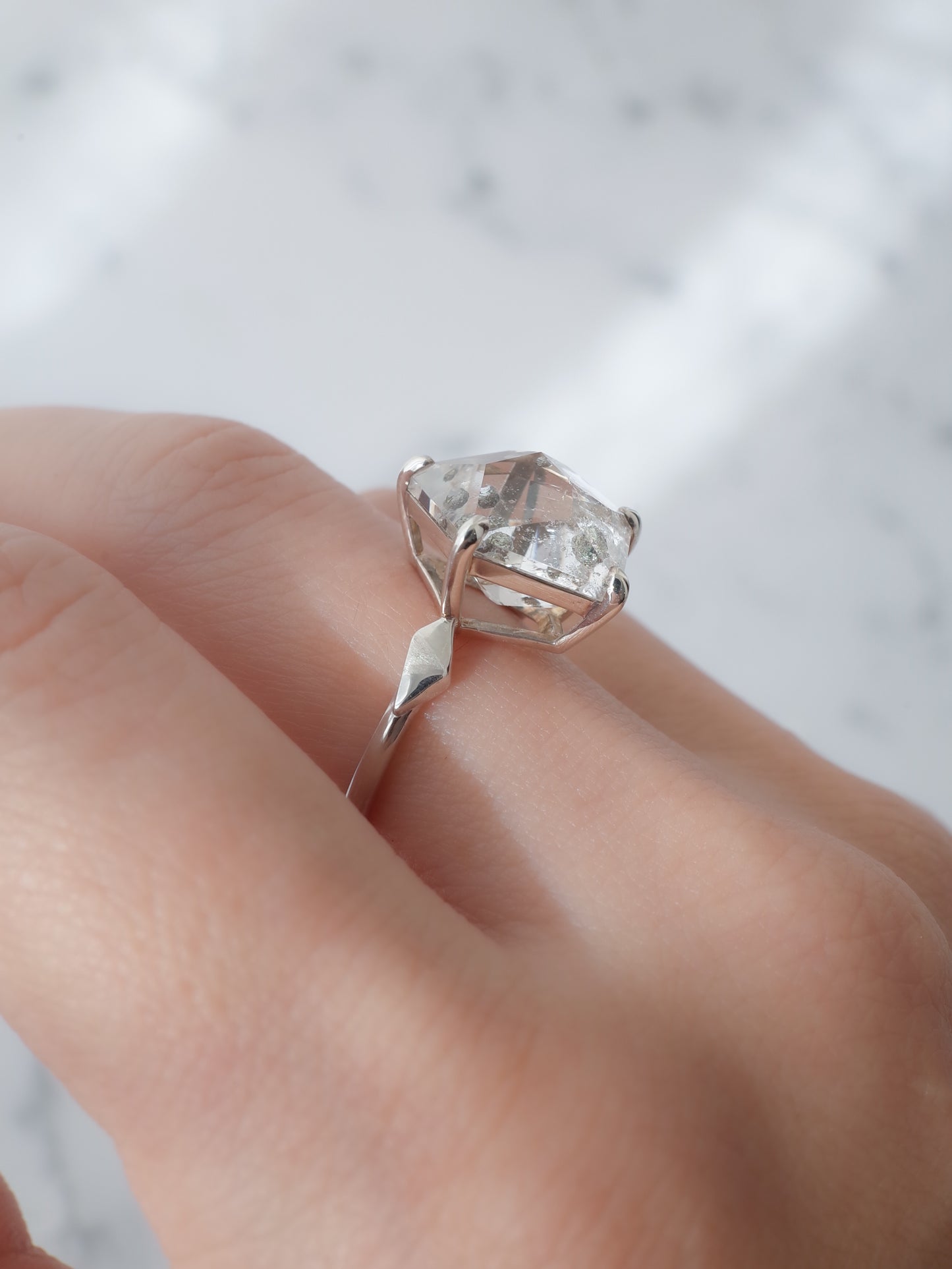 Pyrite in Quartz Ring / cut by CANNA