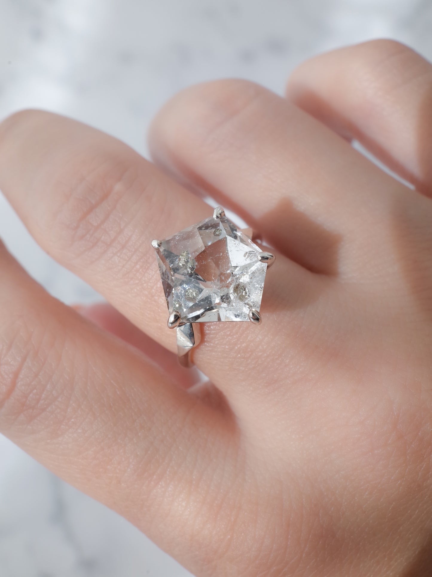 Pyrite in Quartz Ring / cut by CANNA