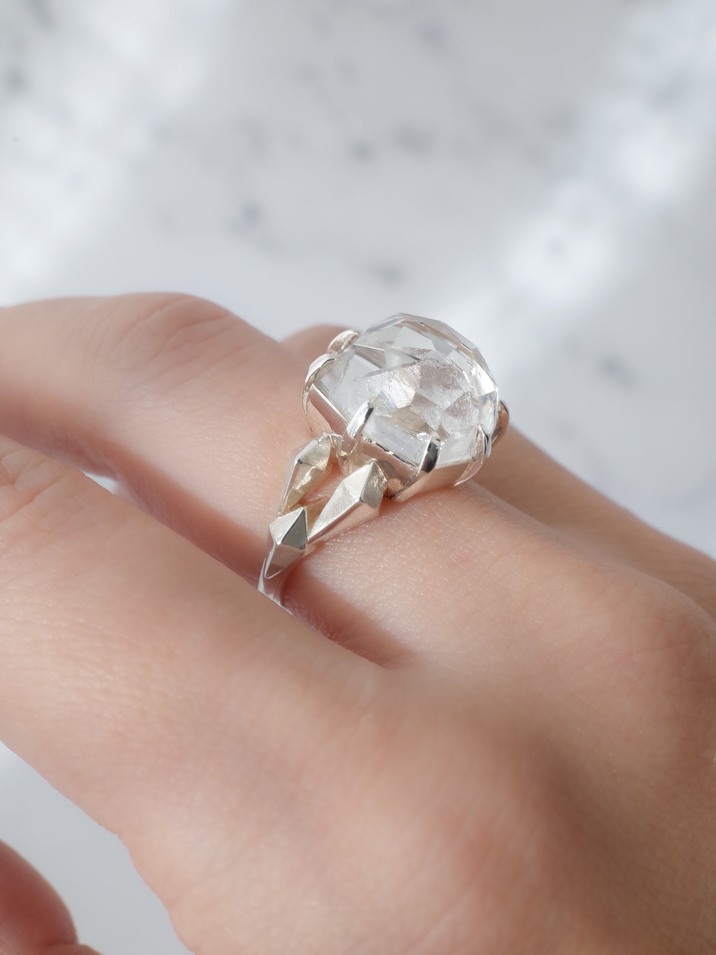 Quartz in Quartz CRYSTALLIZE Ring - 2 / cut by CANNA