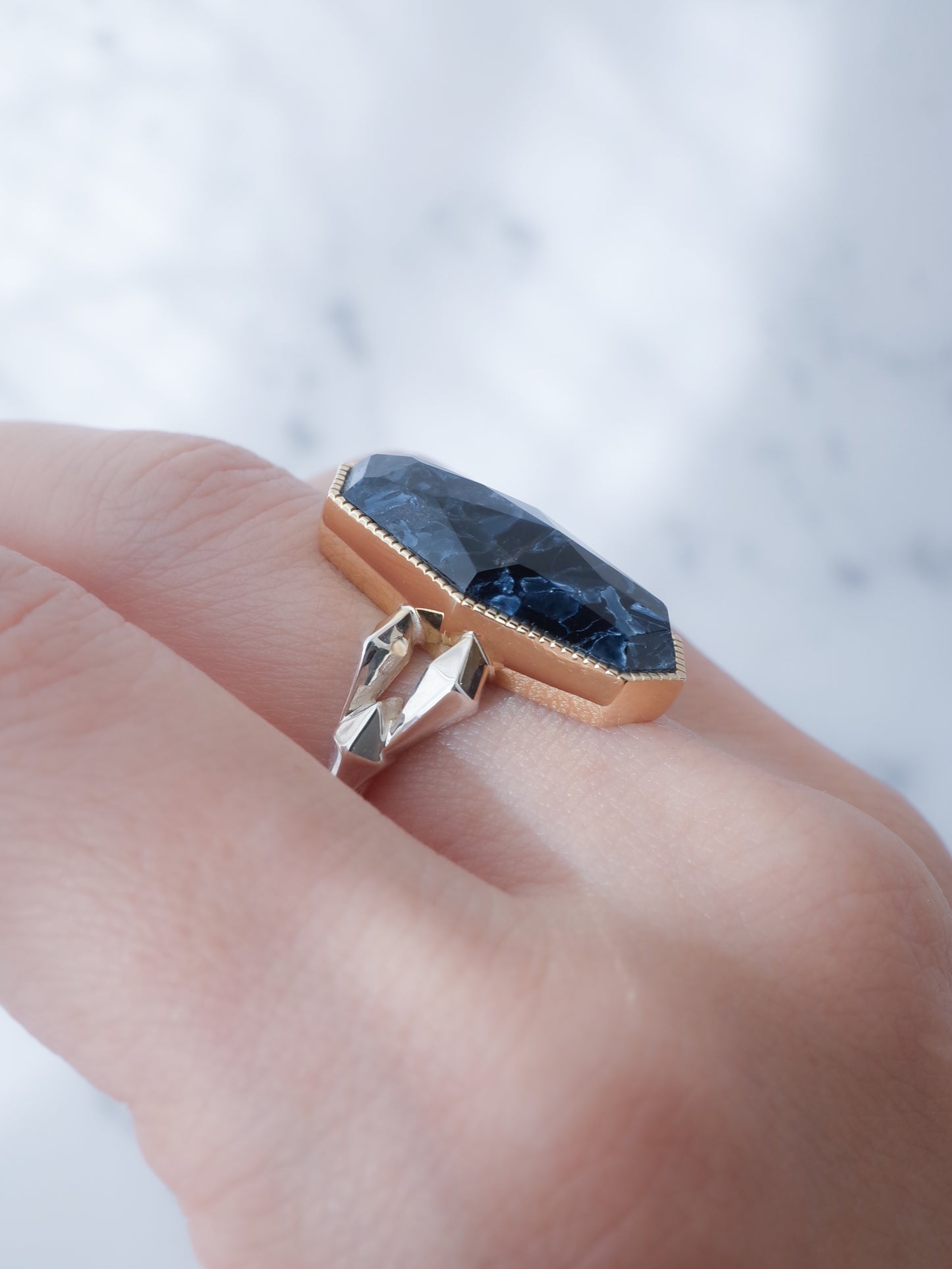 Pietersite  CRYSTALLIZE Ring - 1 / cut by CANNA