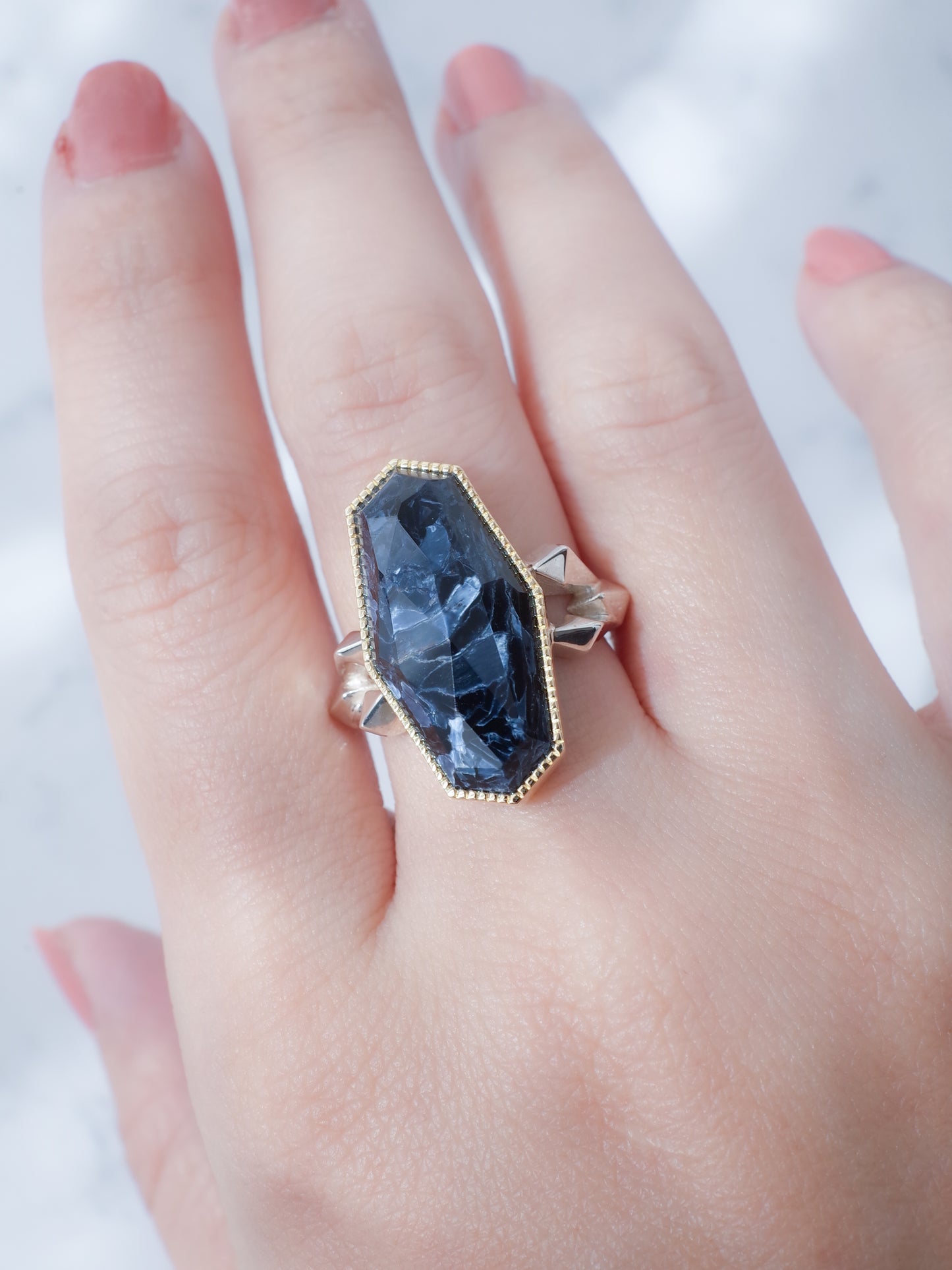Pietersite  CRYSTALLIZE Ring - 1 / cut by CANNA