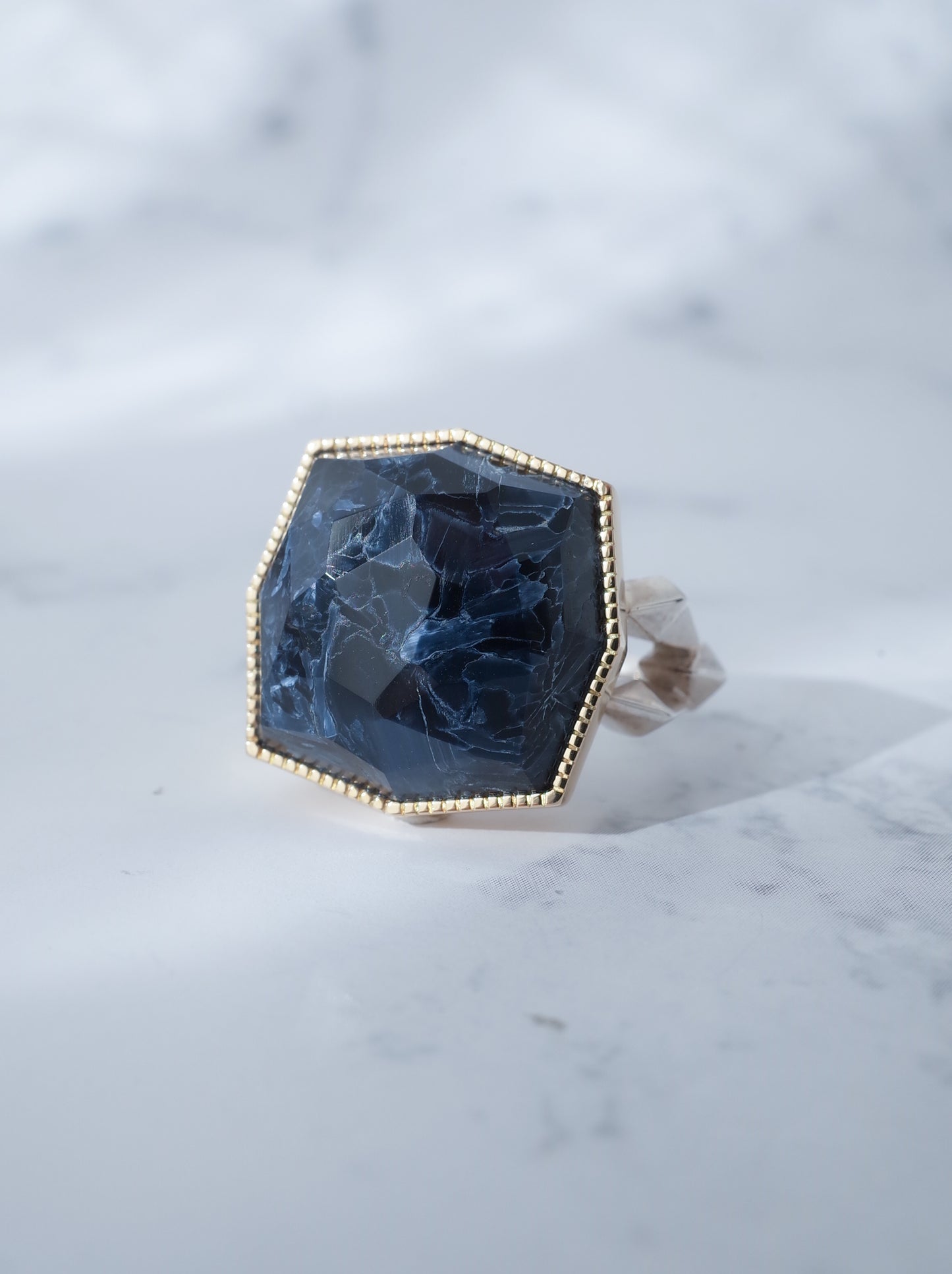 Pietersite  CRYSTALLIZE Ring - 2 / cut by CANNA