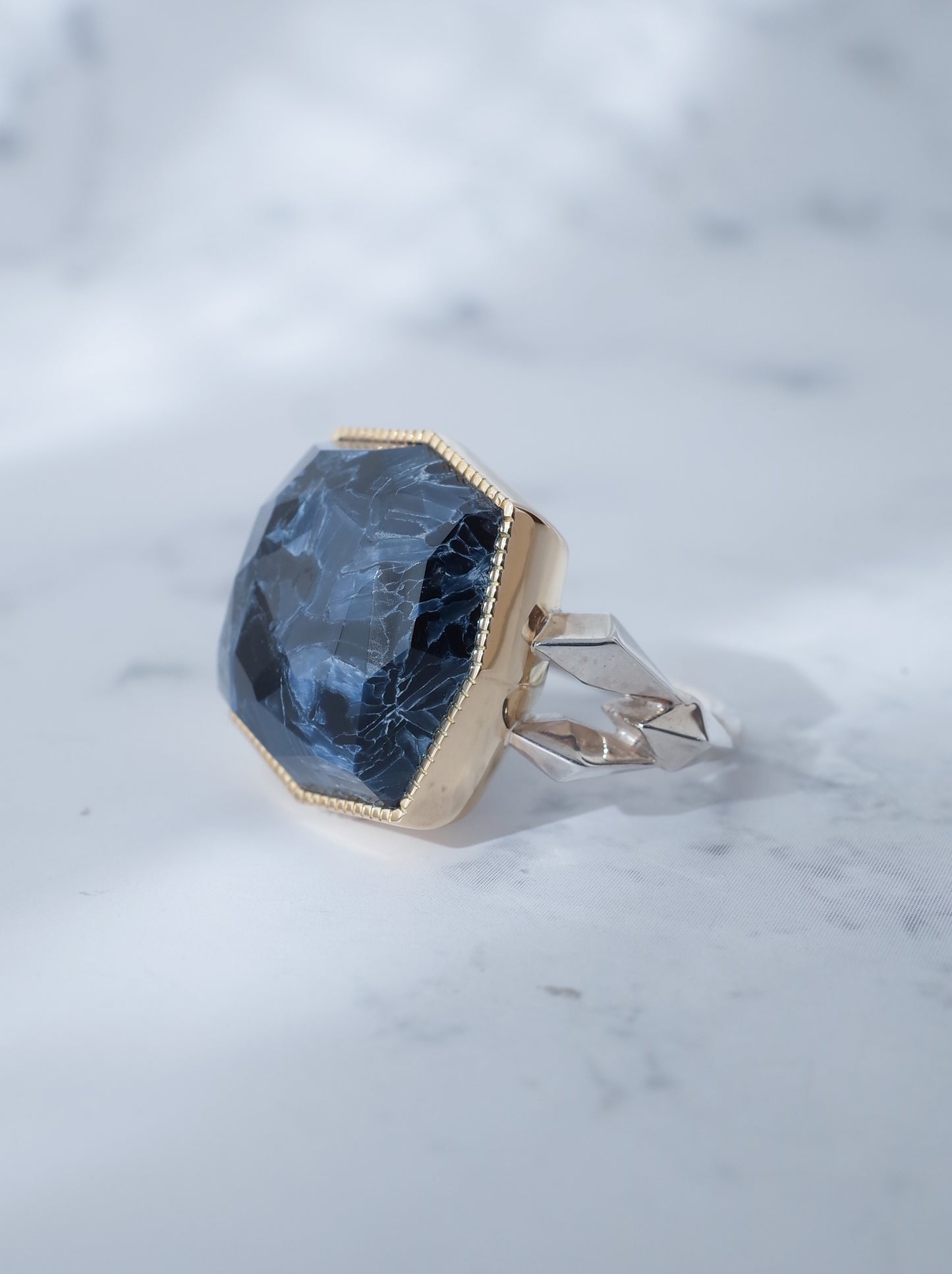 Pietersite  CRYSTALLIZE Ring - 2 / cut by CANNA