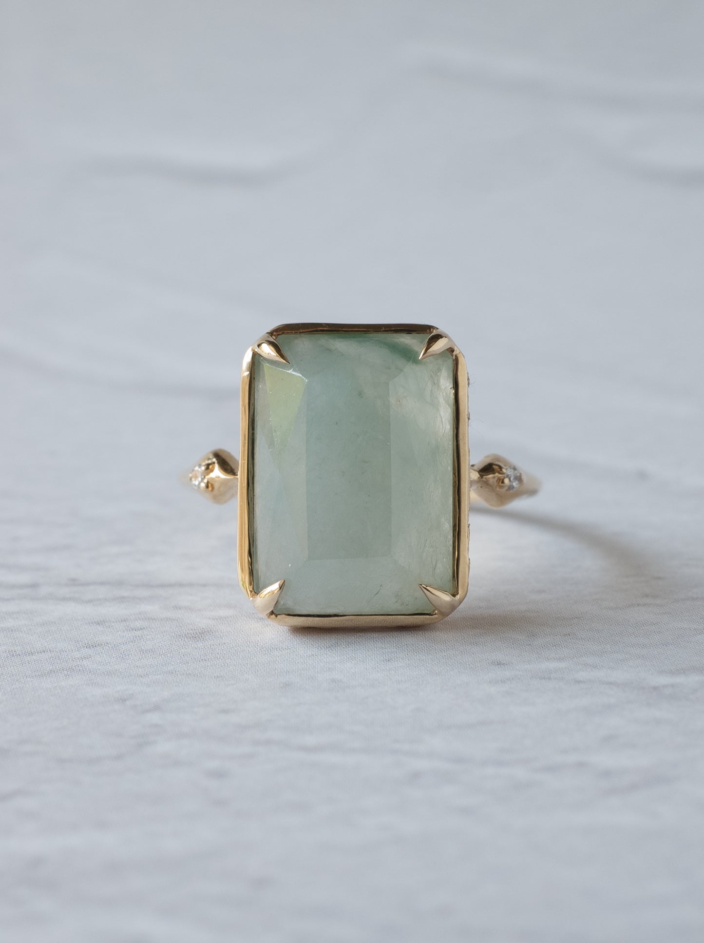 Jadeite Hawaiian Ring - Octagon