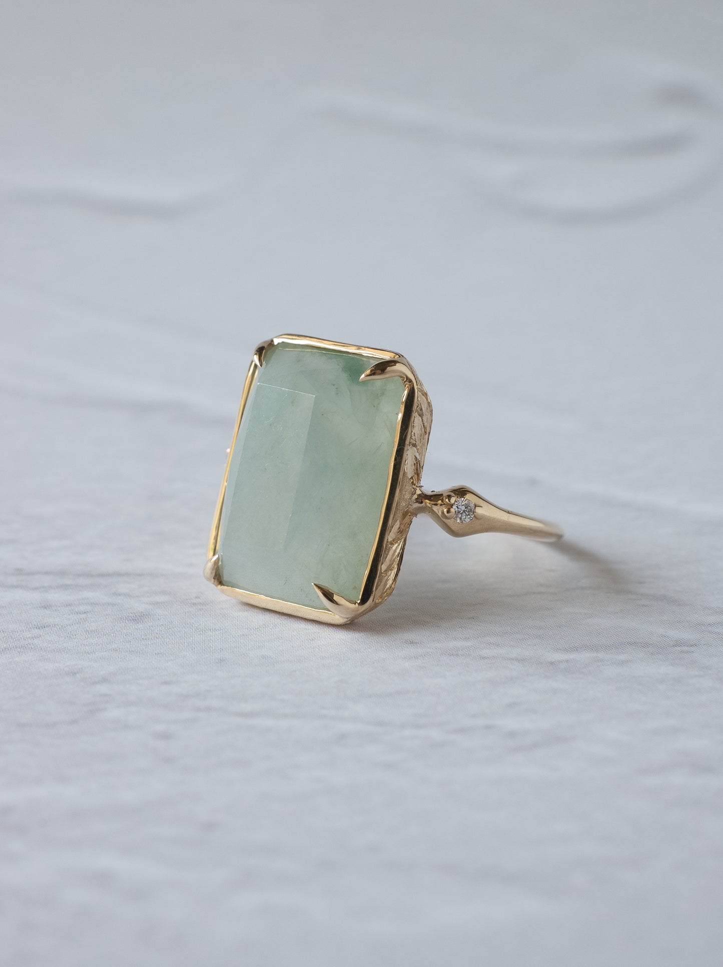 Jadeite Hawaiian Ring - Octagon