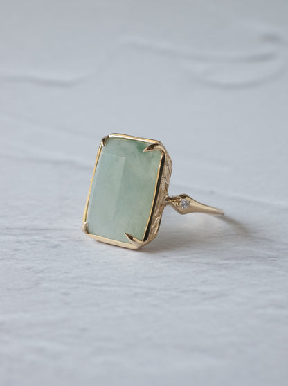 Jadeite Hawaiian Ring - Octagon