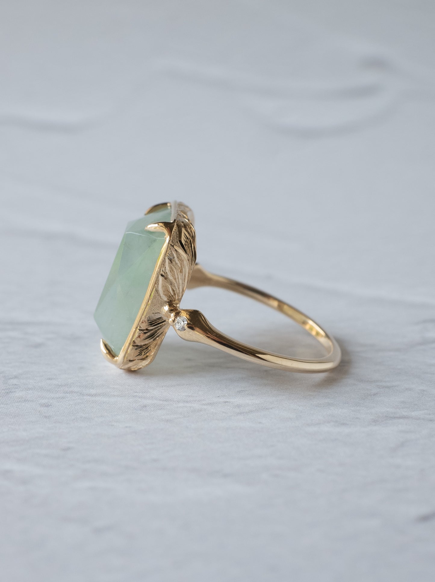 Jadeite Hawaiian Ring - Octagon