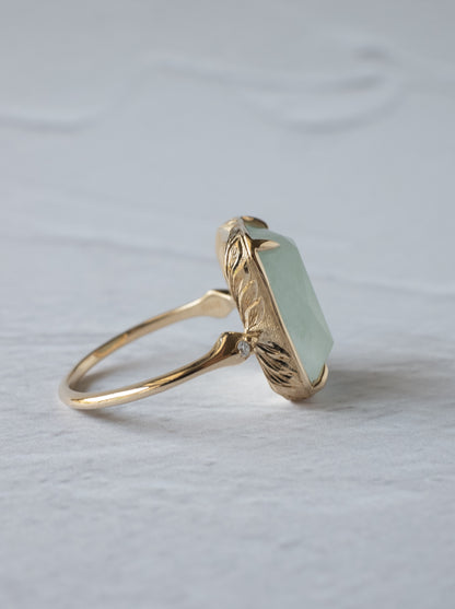 Jadeite Hawaiian Ring - Octagon
