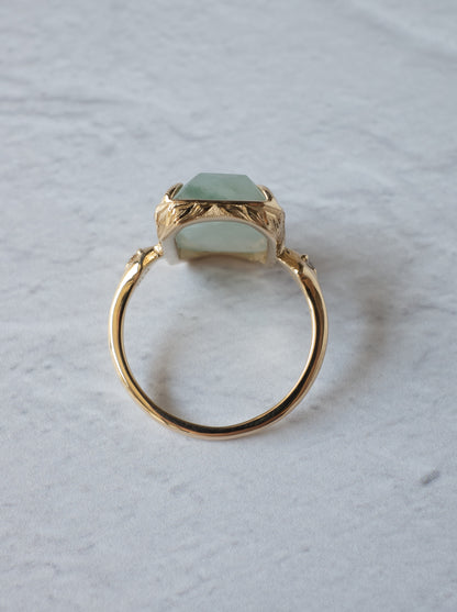 Jadeite Hawaiian Ring - Octagon
