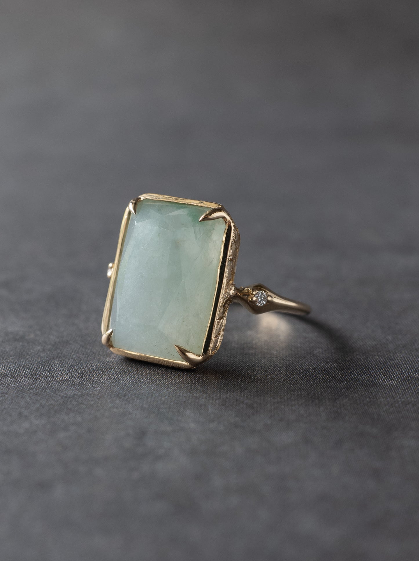 Jadeite Hawaiian Ring - Octagon