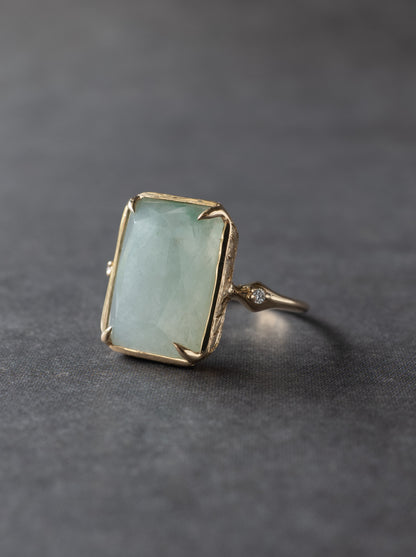 Jadeite Hawaiian Ring - Octagon