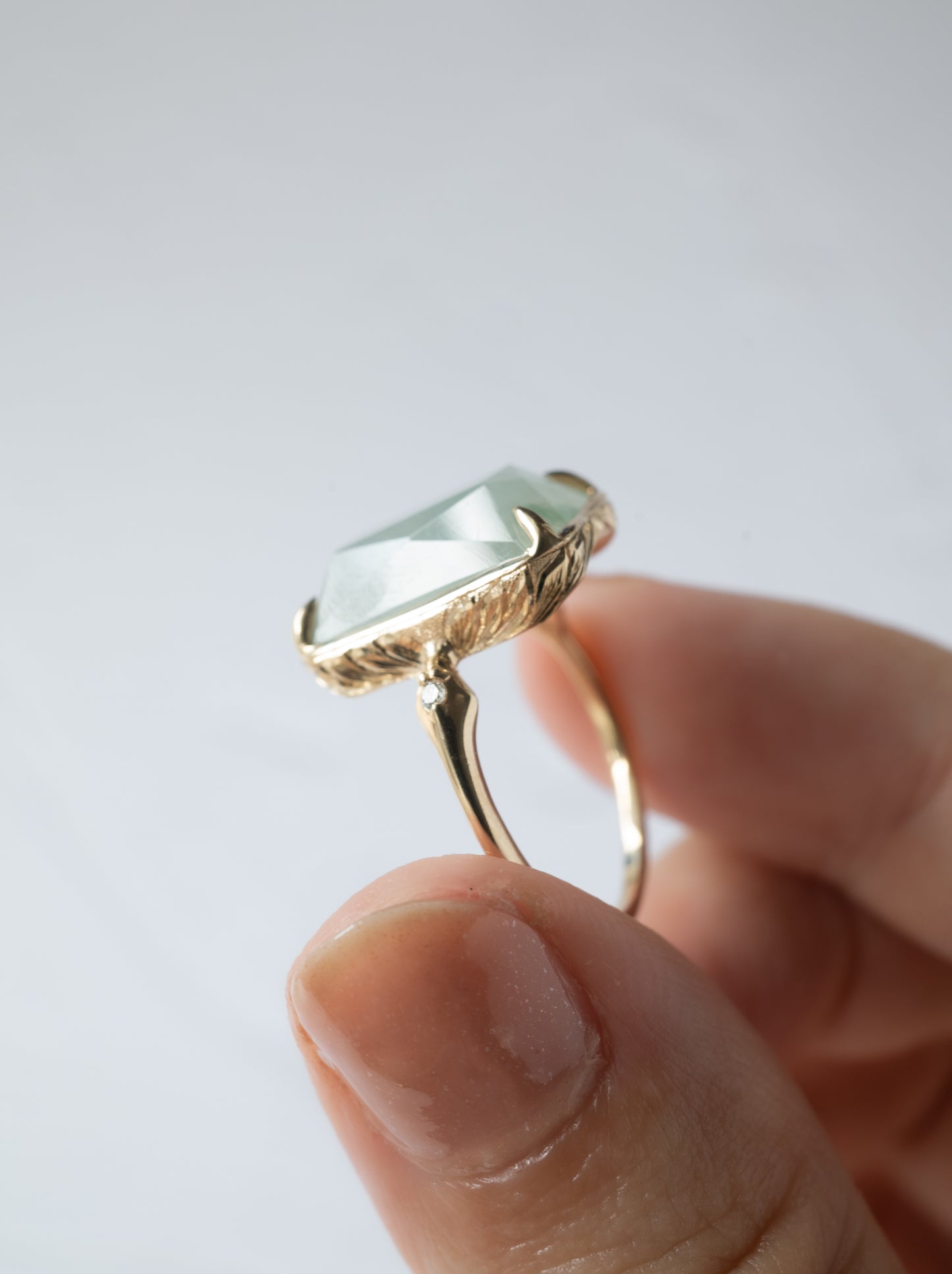 Jadeite Hawaiian Ring - Octagon