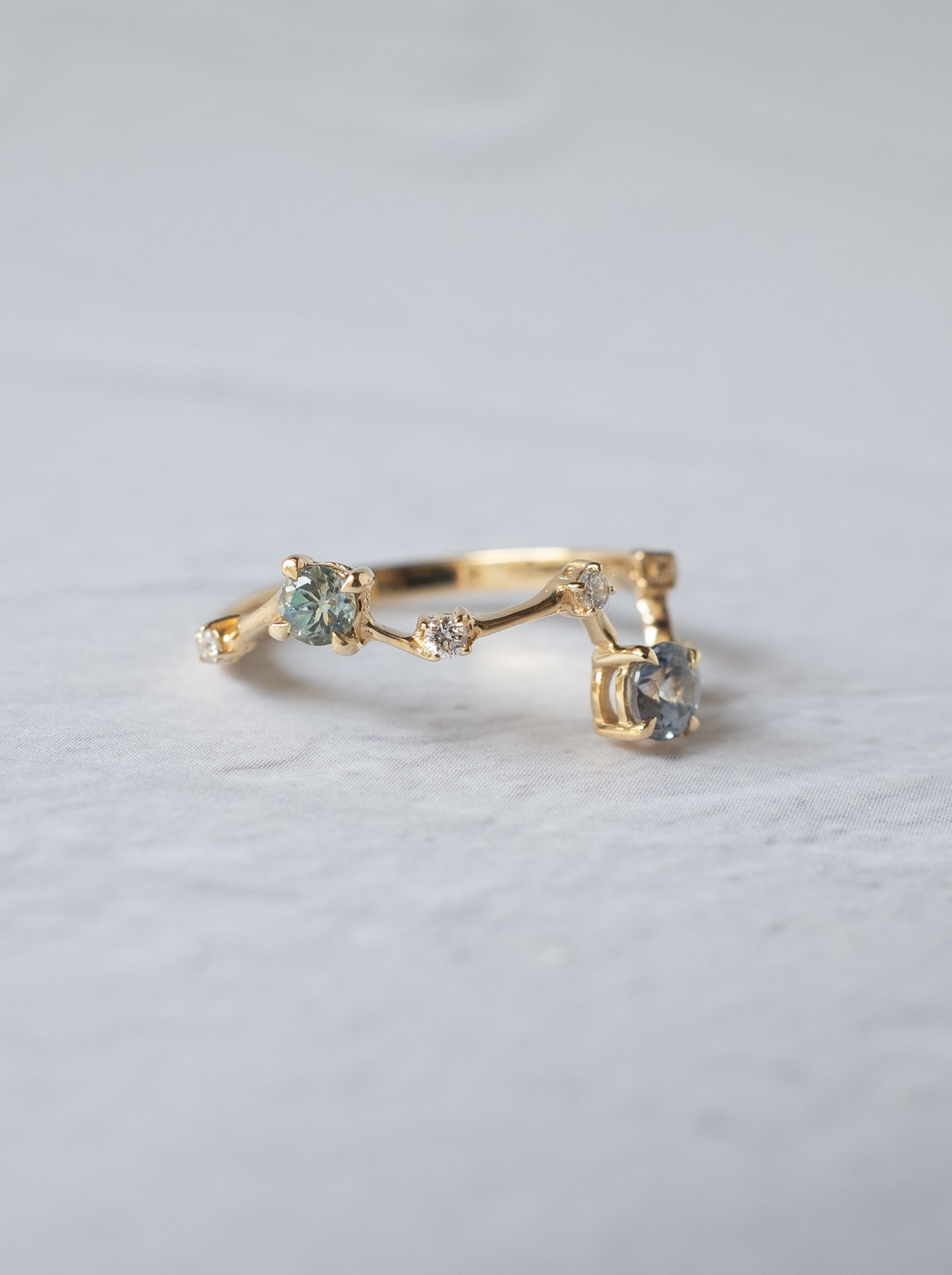 Montana Sappire Asterism Ring