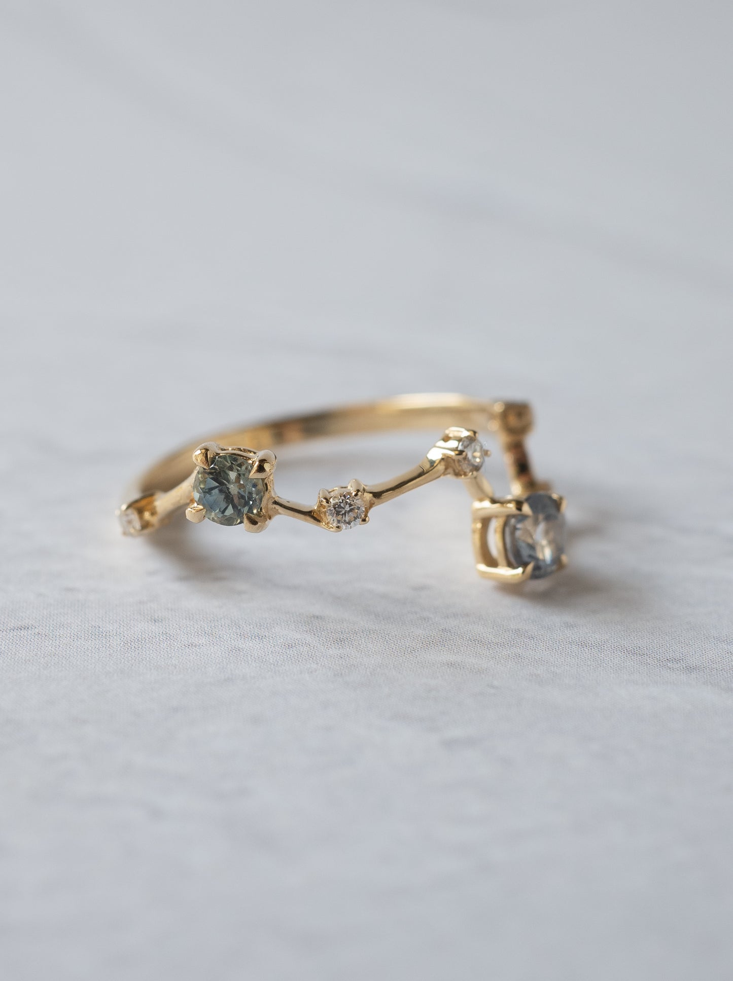 Montana Sappire Asterism Ring