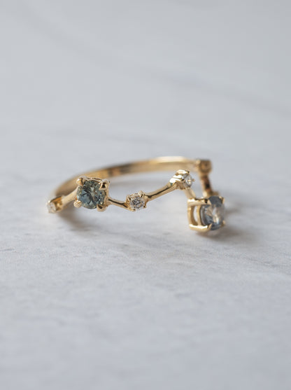 Montana Sappire Asterism Ring