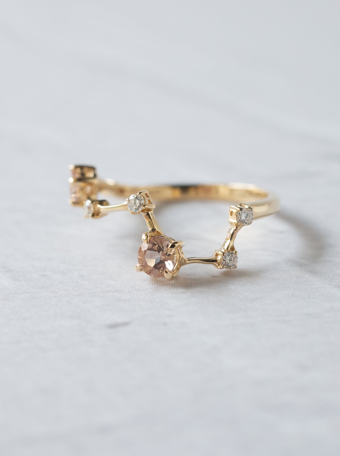 Oregon Sunstone Asterism Ring