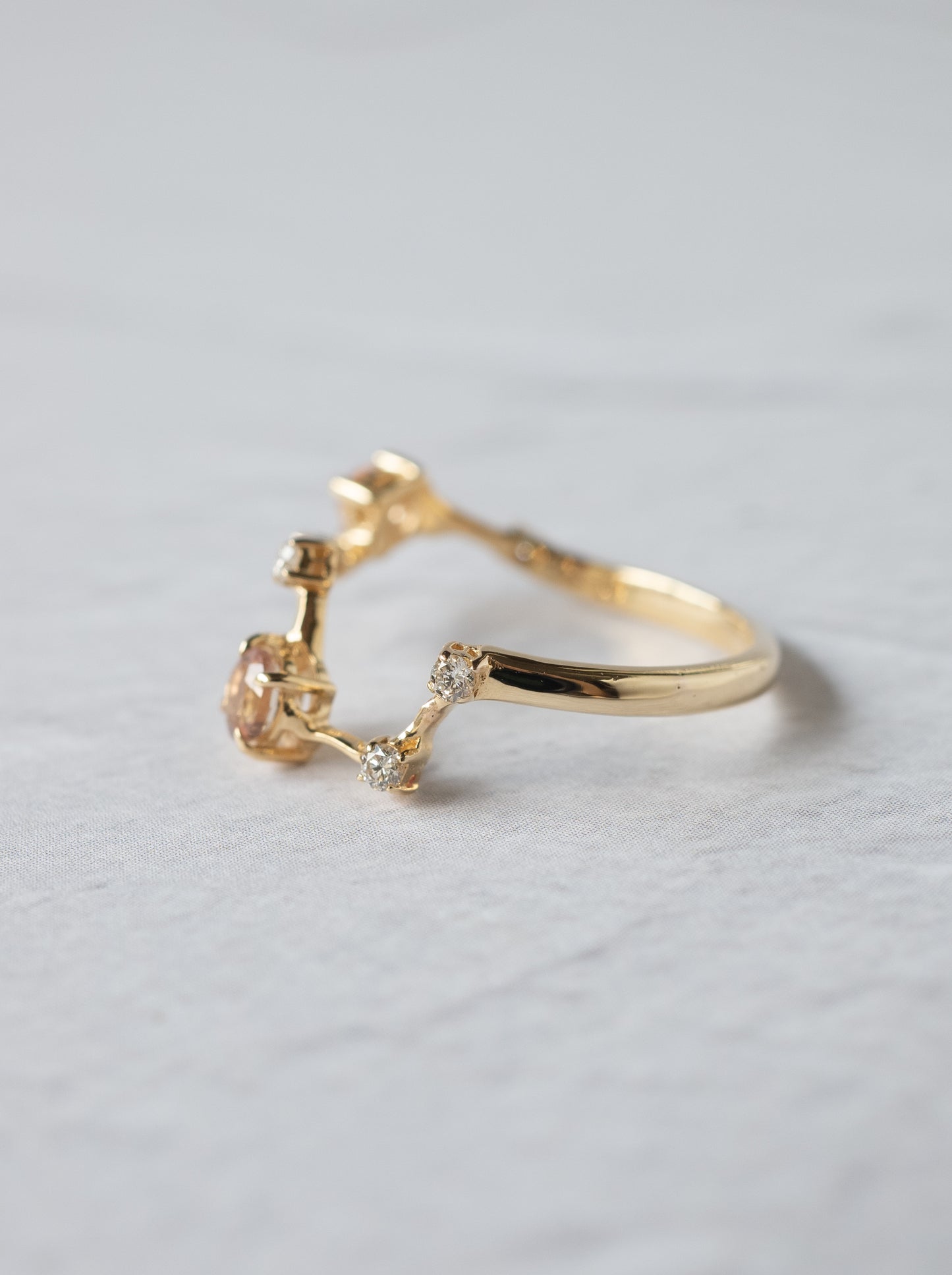Oregon Sunstone Asterism Ring