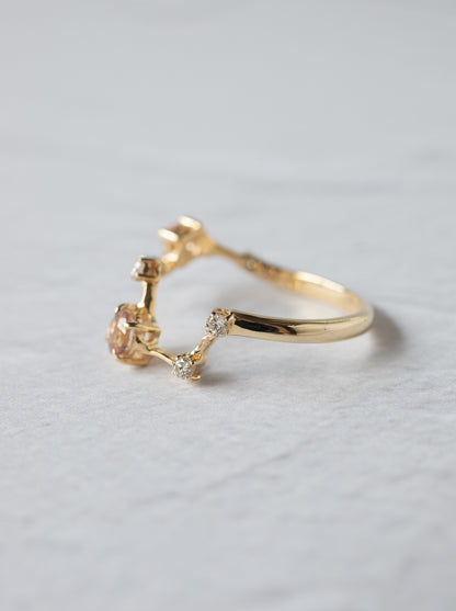 Oregon Sunstone Asterism Ring