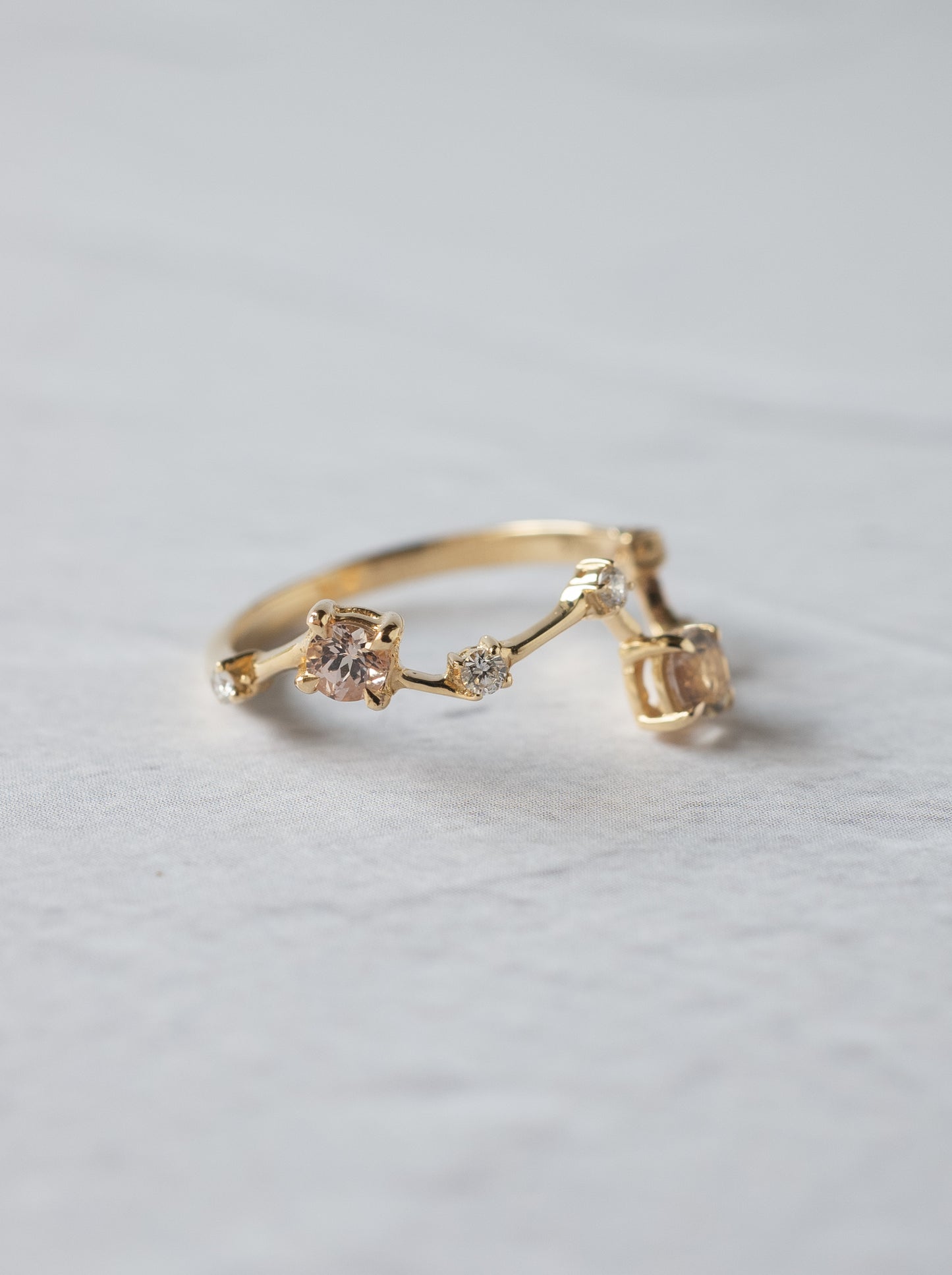 Oregon Sunstone Asterism Ring