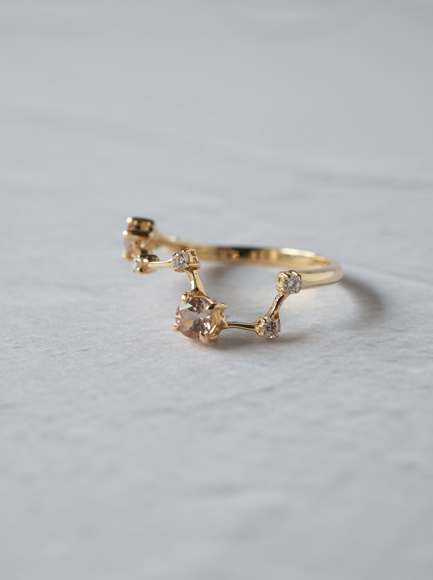 Oregon Sunstone Asterism Ring