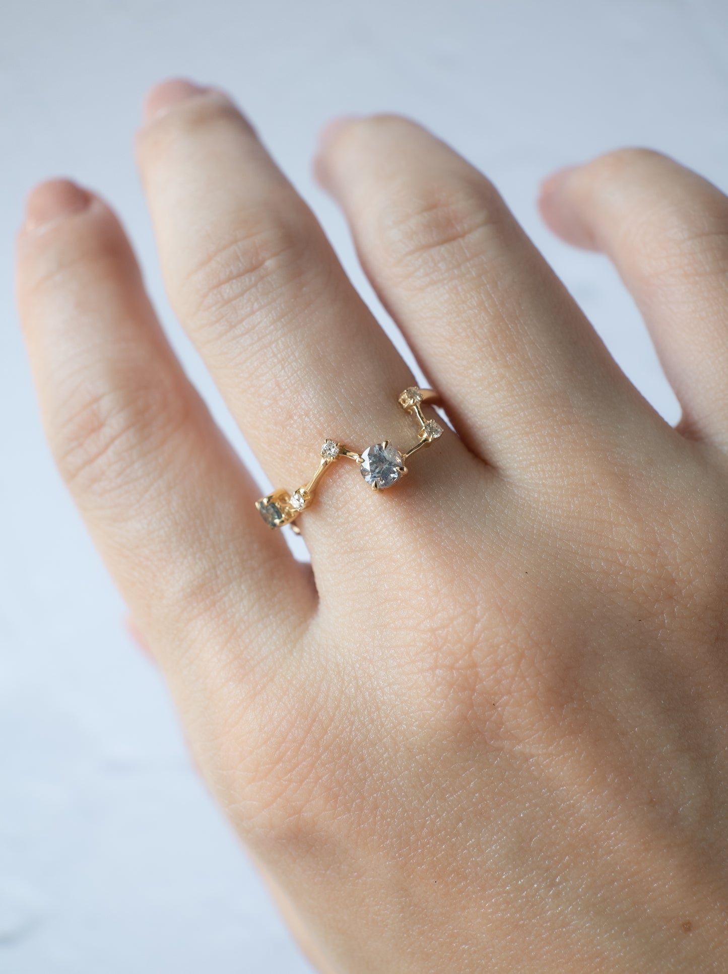 Montana Sappire Asterism Ring