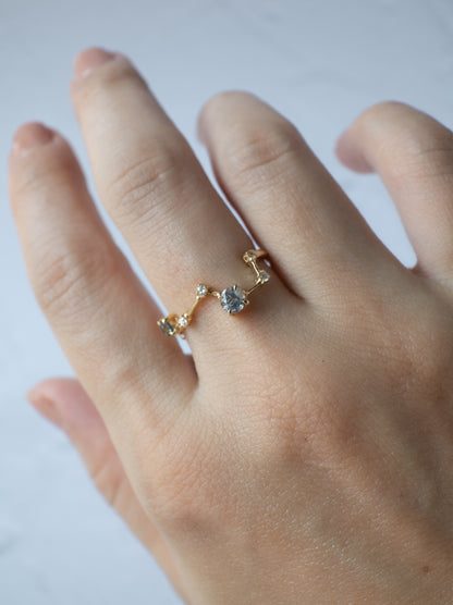 Montana Sappire Asterism Ring
