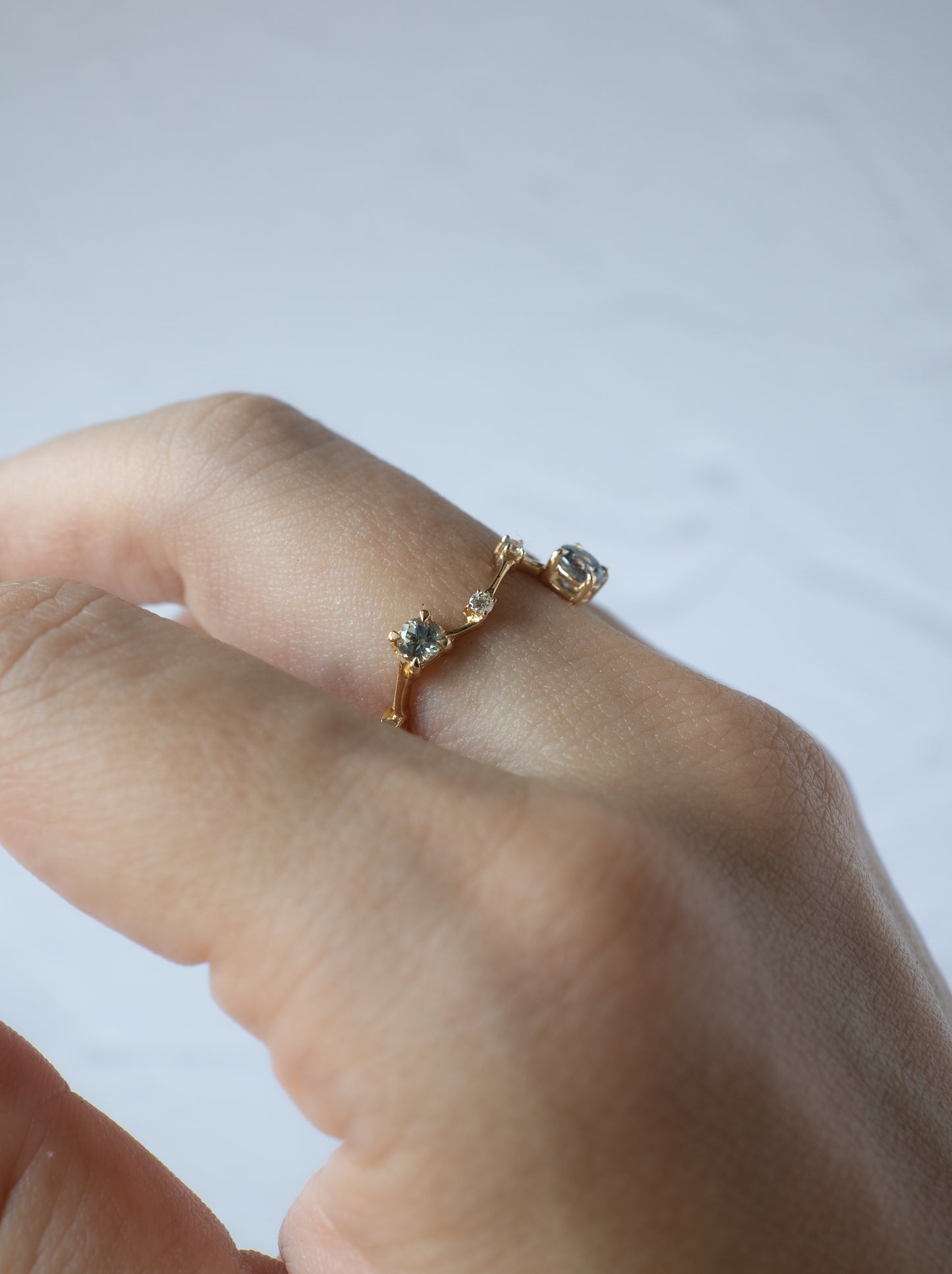 Montana Sappire Asterism Ring