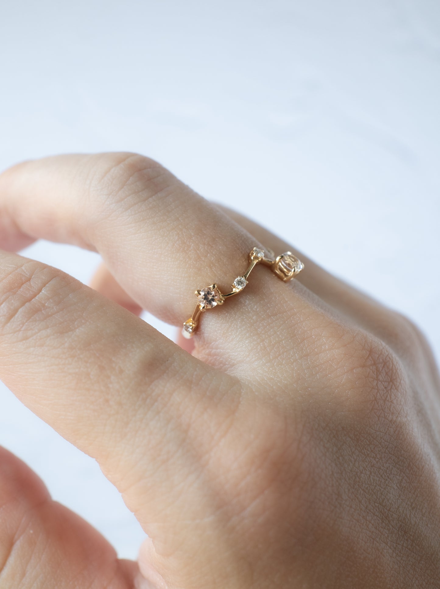 Oregon Sunstone Asterism Ring