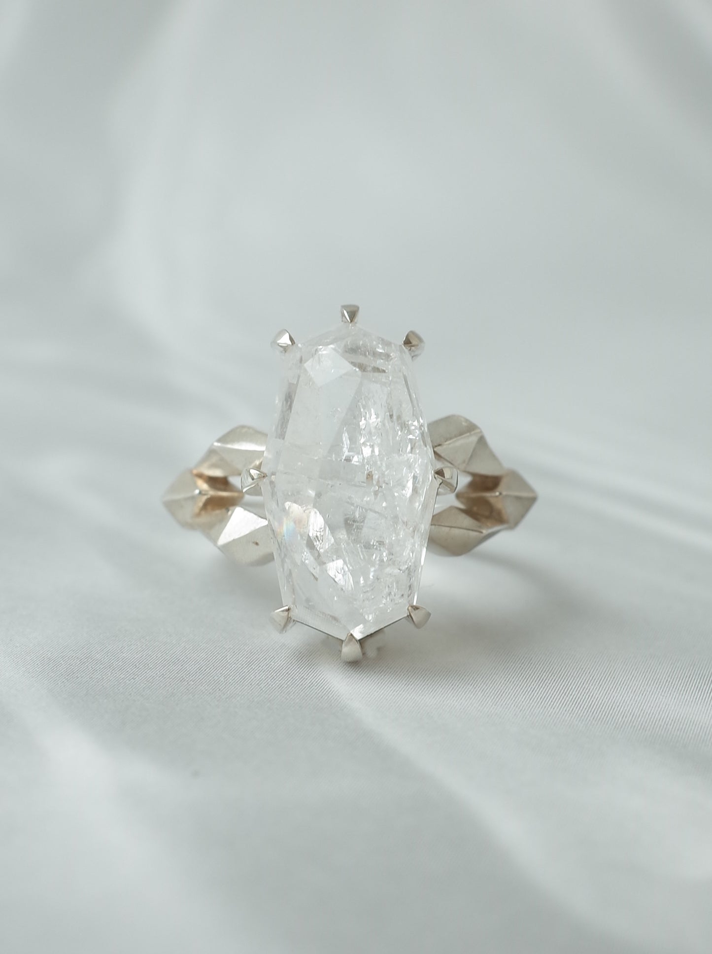 Quartz in Quartz CRYSTALLIZE Ring - 4 / cut by CANNA