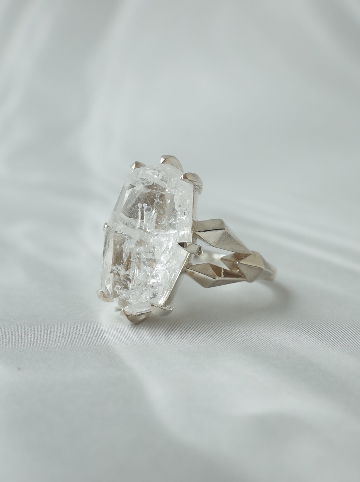 Quartz in Quartz CRYSTALLIZE Ring - 4 / cut by CANNA