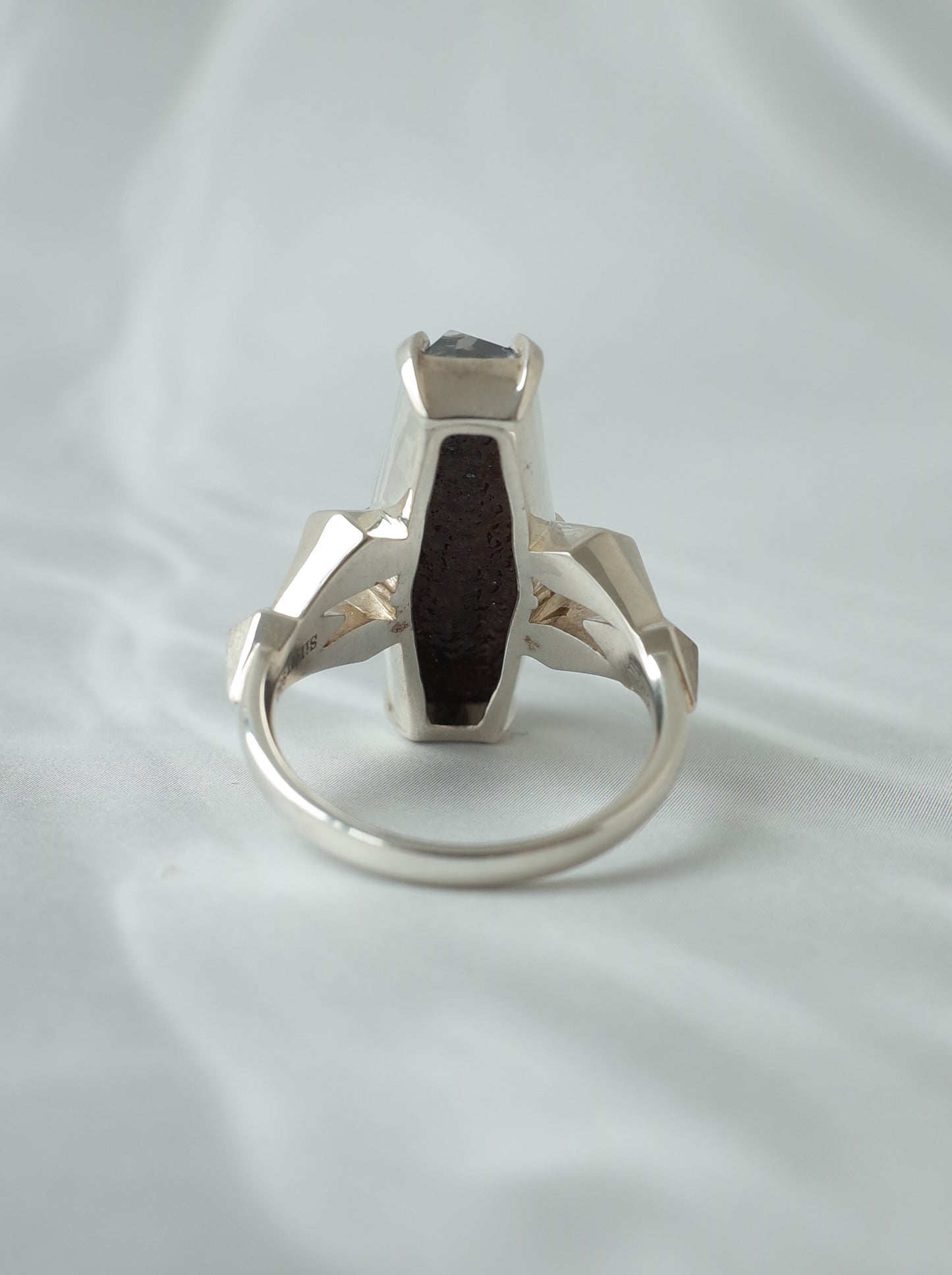 Hematite in Quartz CRYSTALLIZE Ring / cut by CANNA
