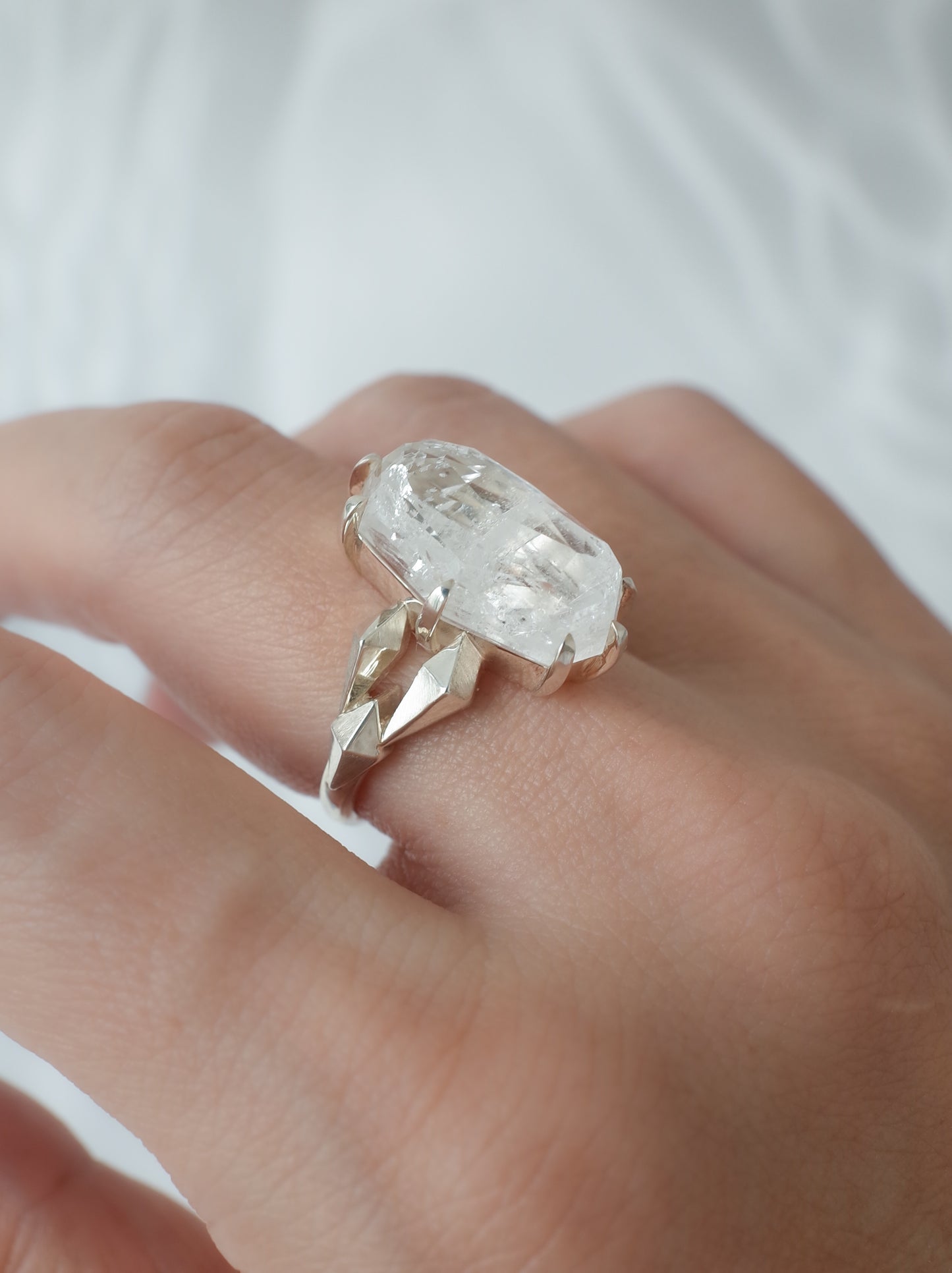 Quartz in Quartz CRYSTALLIZE Ring - 4 / cut by CANNA