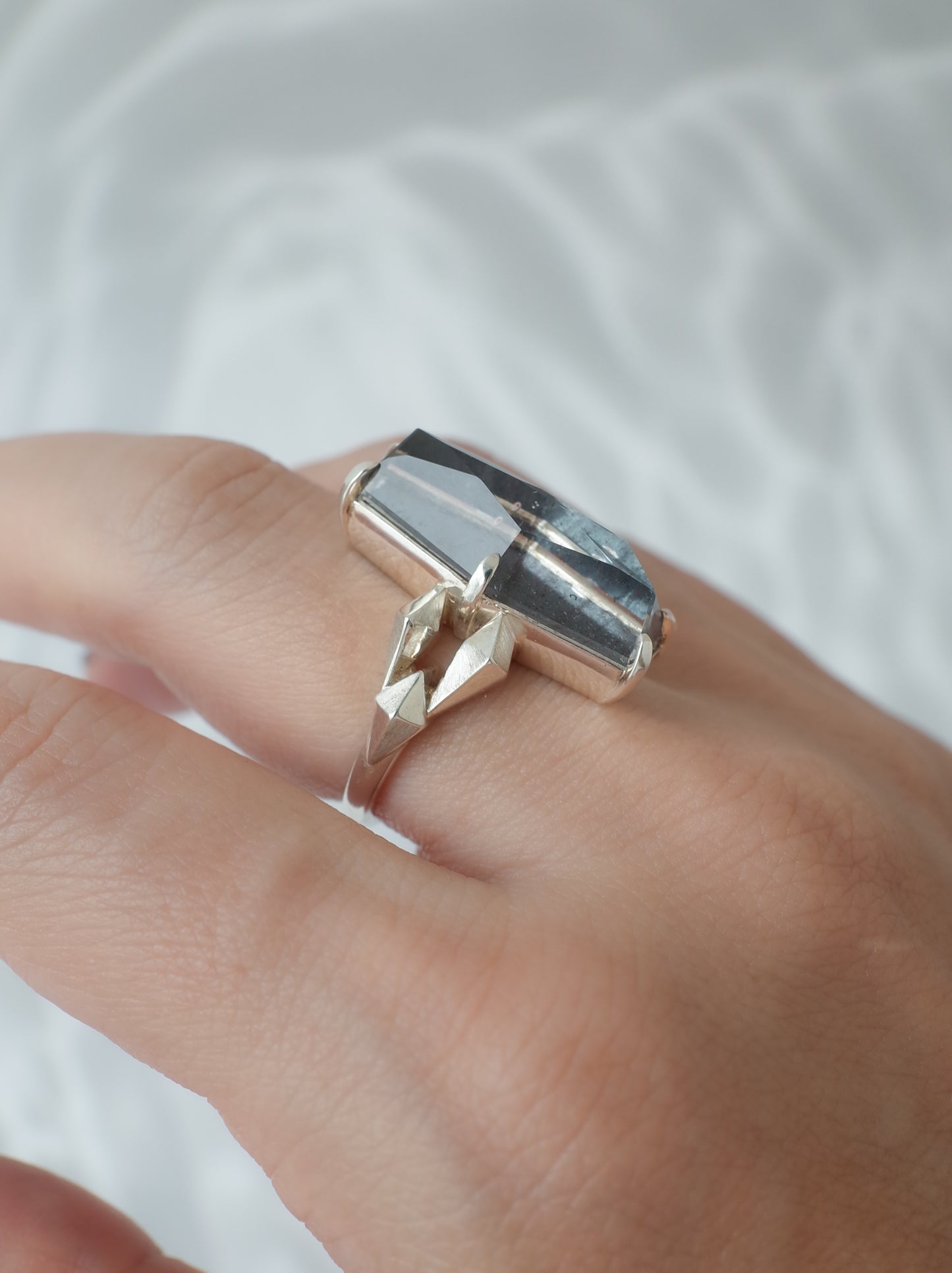 Hematite in Quartz CRYSTALLIZE Ring / cut by CANNA