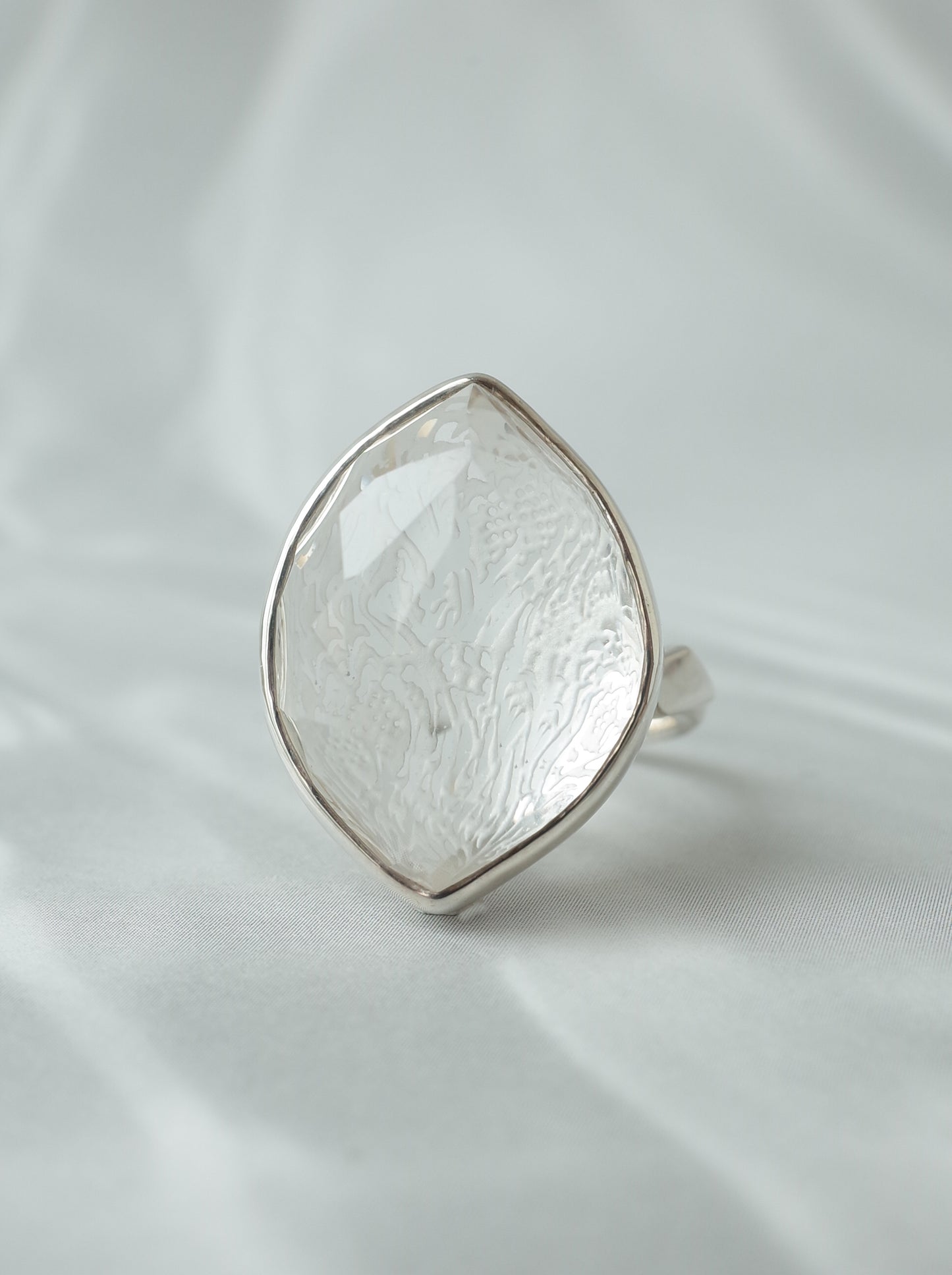 Rock Crystal Ring - 2  / cut by CANNA