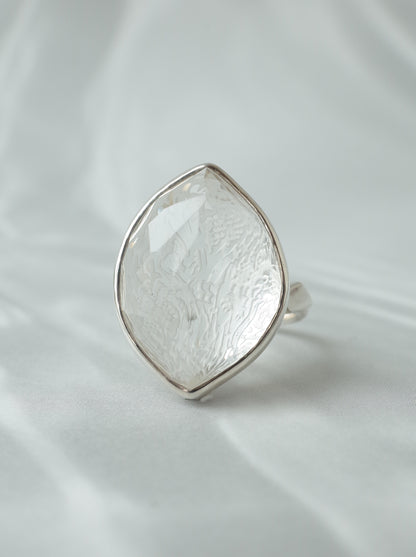 Rock Crystal Ring - 2  / cut by CANNA