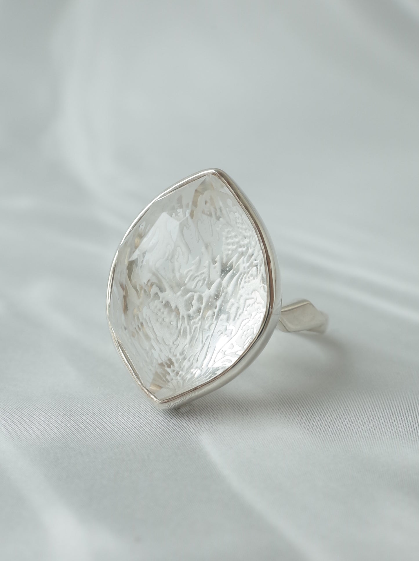 Rock Crystal Ring - 2  / cut by CANNA