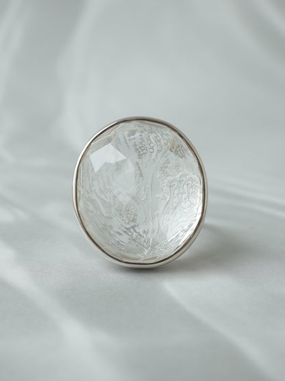 Rock Crystal Ring - 1  / cut by CANNA