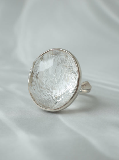 Rock Crystal Ring - 1  / cut by CANNA