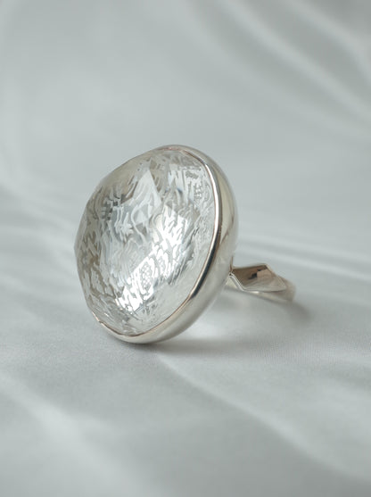 Rock Crystal Ring - 1  / cut by CANNA