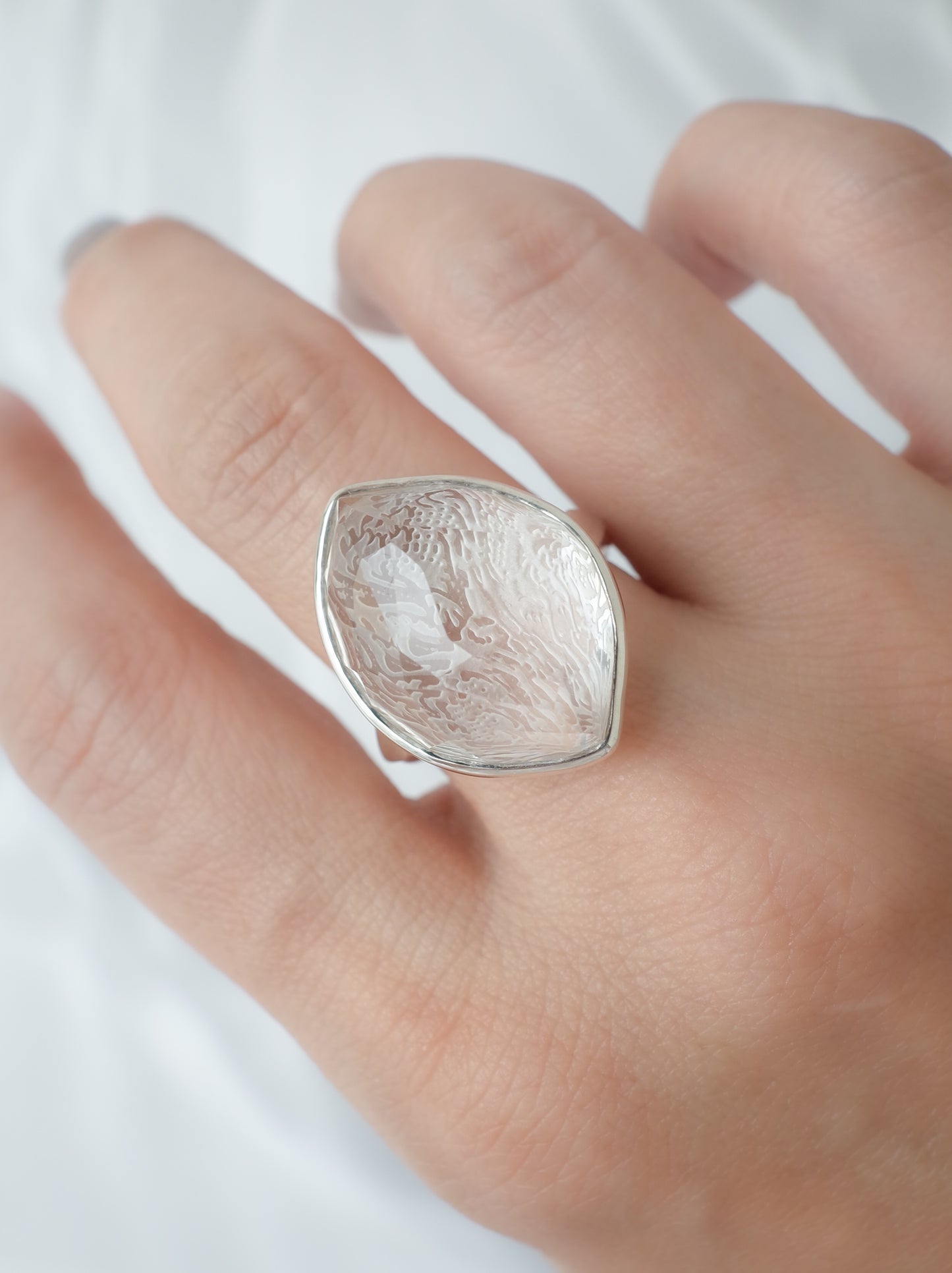 Rock Crystal Ring - 2  / cut by CANNA