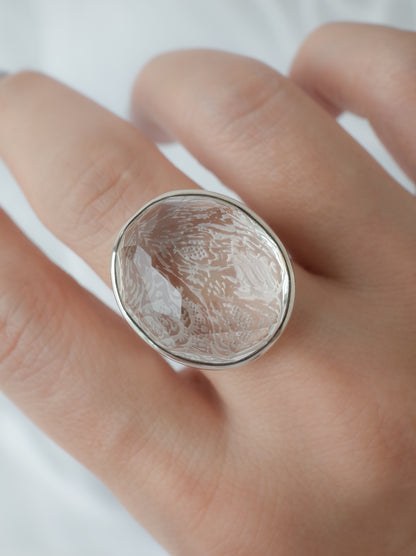 Rock Crystal Ring - 1  / cut by CANNA