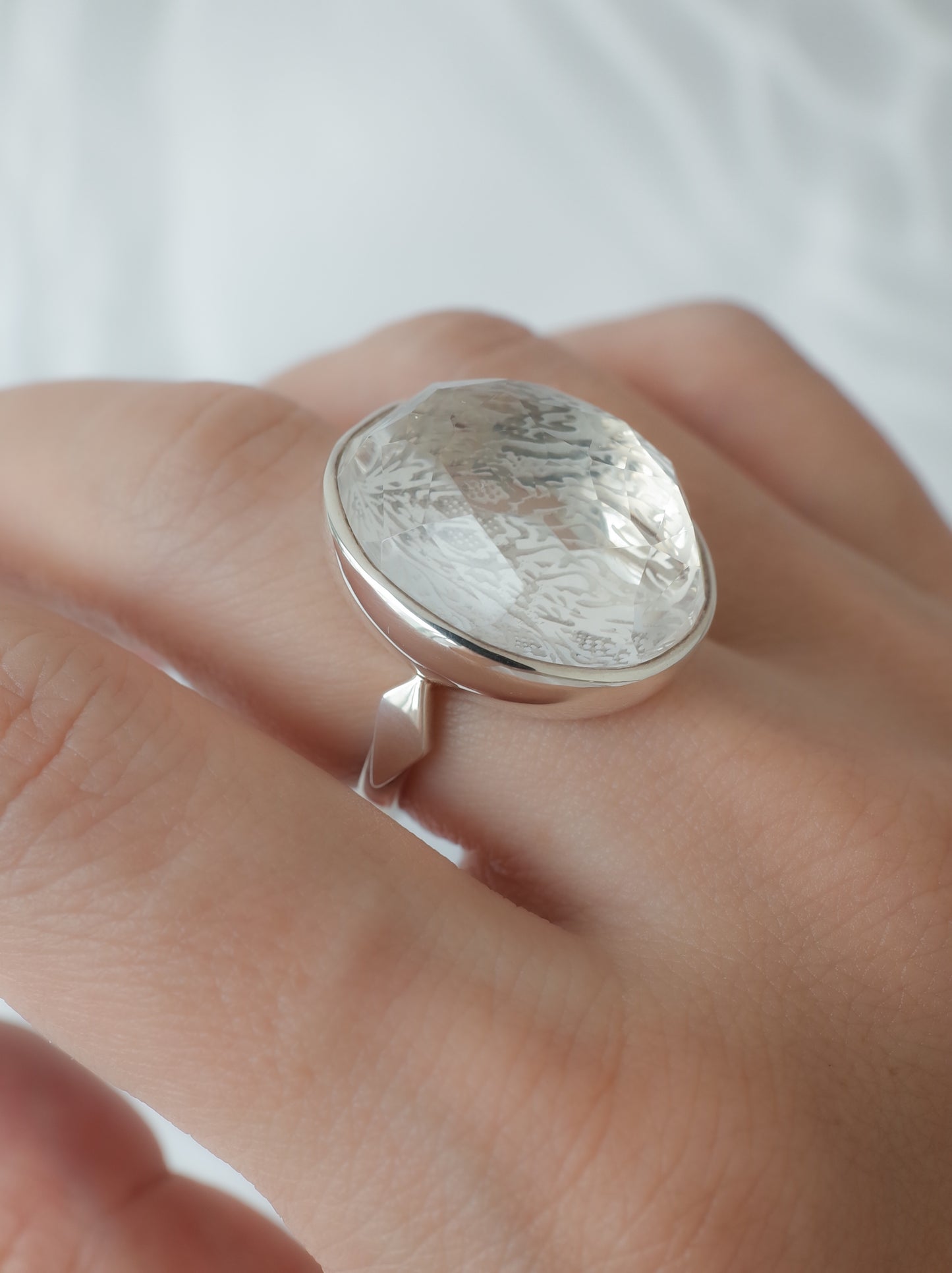 Rock Crystal Ring - 1  / cut by CANNA