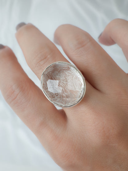 Rock Crystal Ring - 1  / cut by CANNA