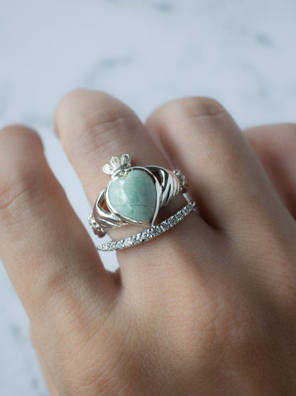 Lunarc Stacking Ring Pt950