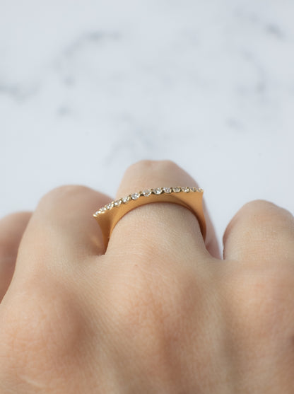 Lunarc Stacking Ring K18YG