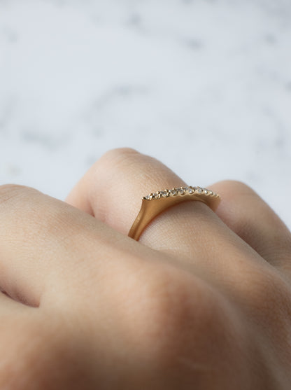 Lunarc Stacking Ring K18YG