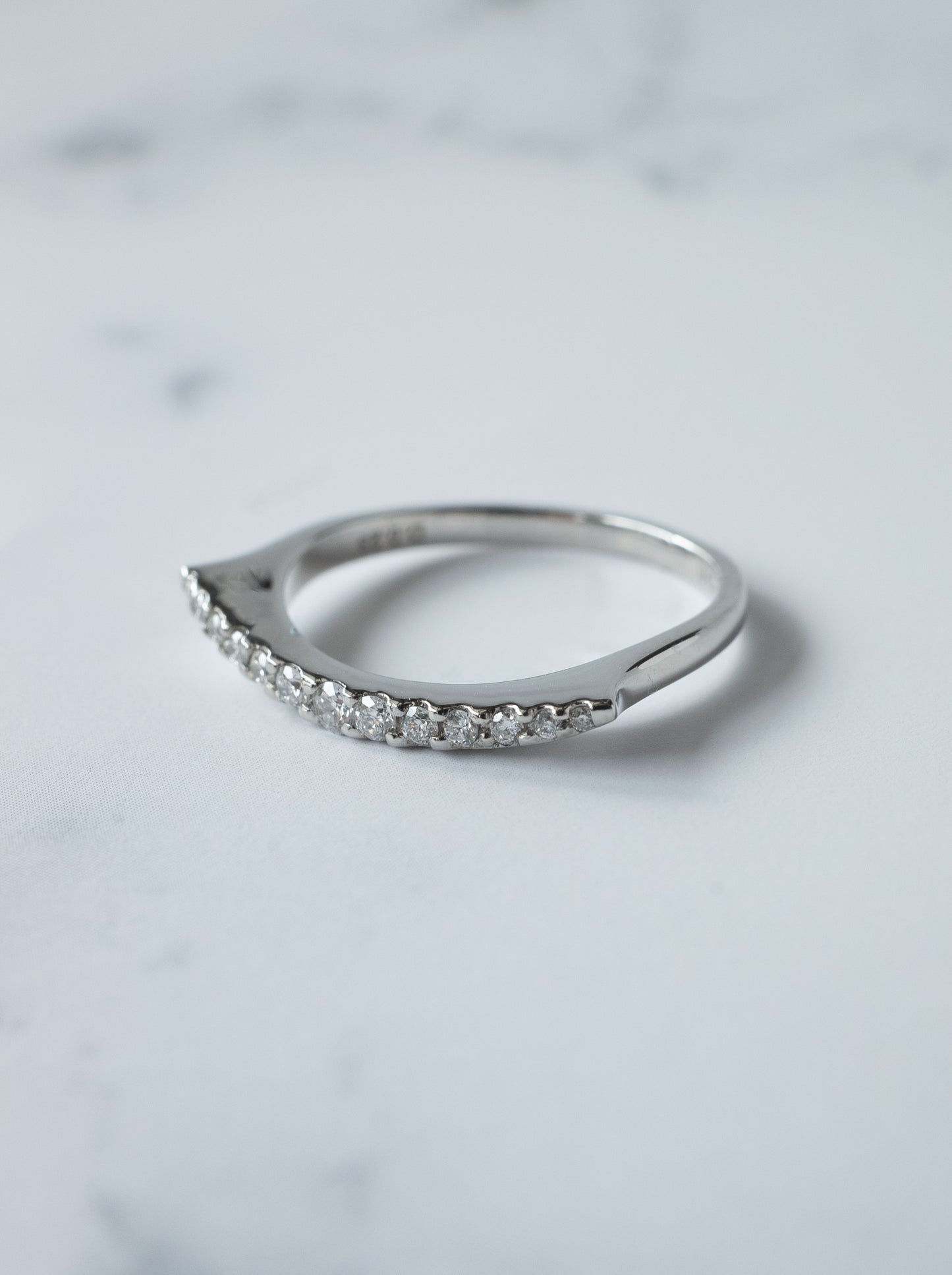 Lunarc Stacking Ring Pt950