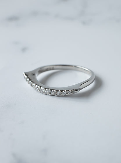 Lunarc Stacking Ring Pt950