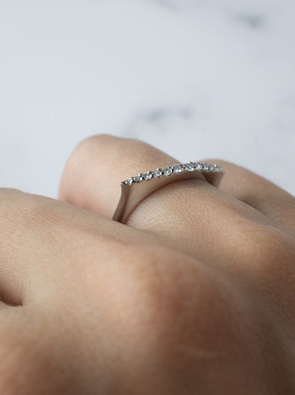 Lunarc Stacking Ring Pt950
