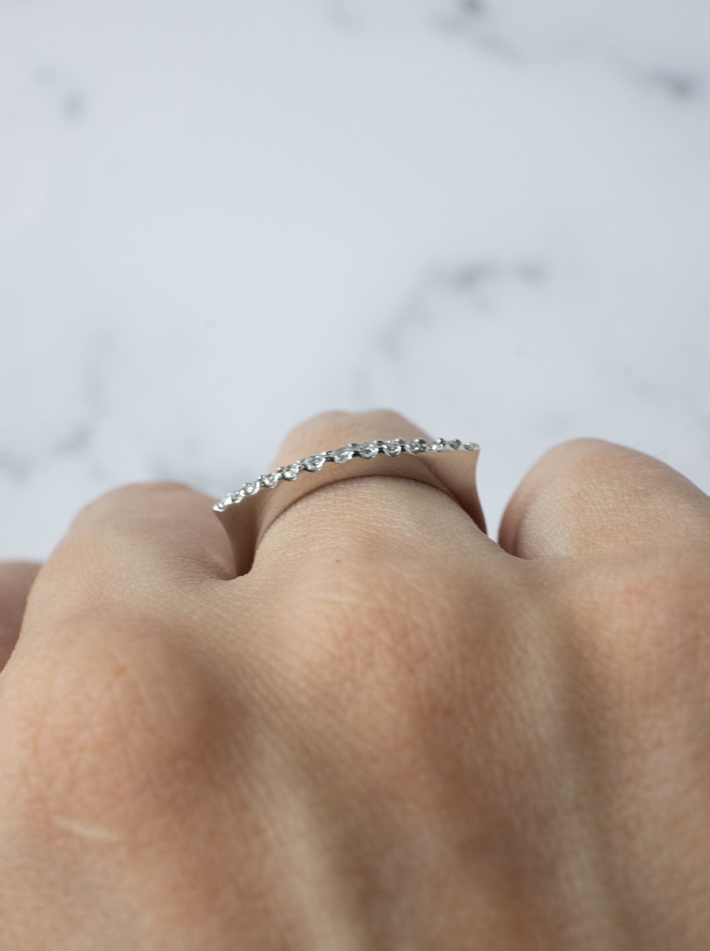 Lunarc Stacking Ring Pt950